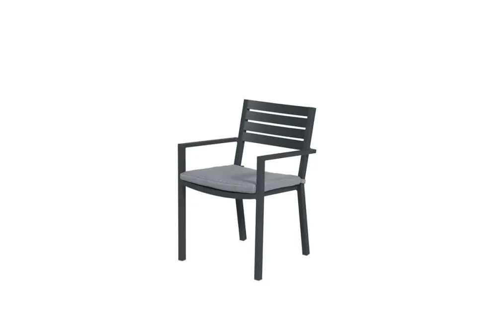 Oklahoma dining fauteuil - carbon black - mid grey Garden Impressions