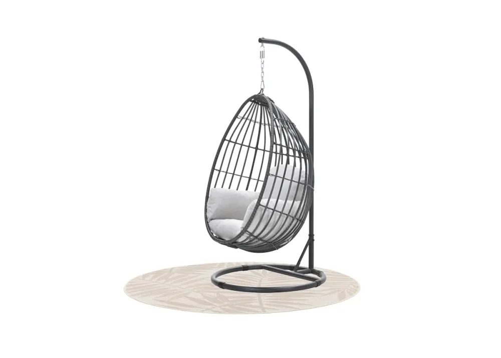 Panama hangstoel - voor binnen en buiten - inclusief decoratief karpet Garden Impressions