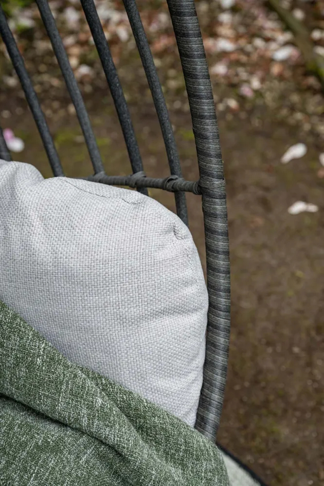 Panama hangstoel - voor binnen en buiten - inclusief decoratief karpet Garden Impressions