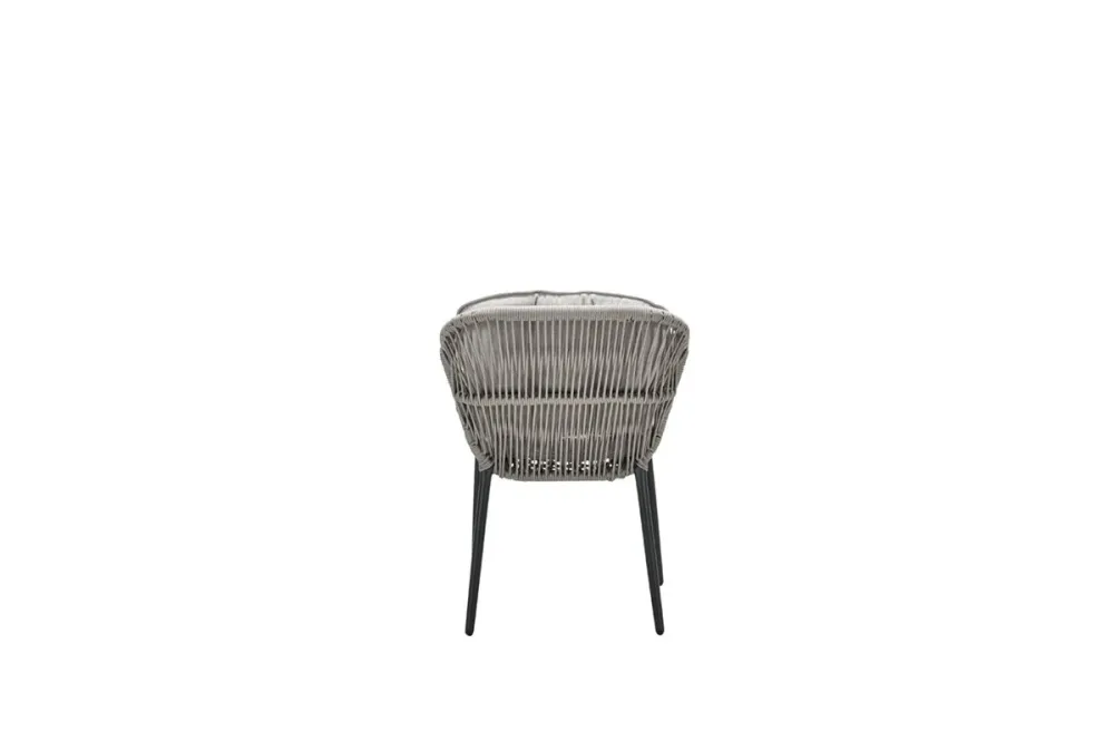 Pescara dining fauteuil - carbon black - rope taupe - desert sand Garden Impressions