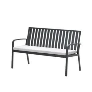 Pisa parkbank - aluminium - carbon black - valley sand Garden Impressions