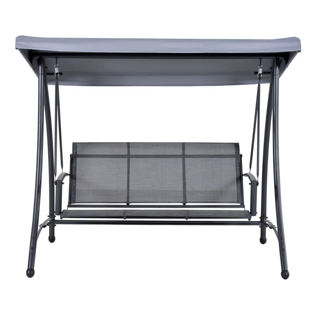 Rubens schommelbank - 3-zits -carbon black - antraciet Garden Impressions