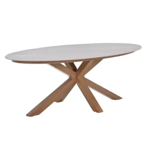 Scotland tafel - 230x115 cm - light teaklook - Centostone Napoli sand Garden Impressions