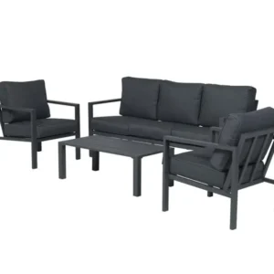 Springs loungeset - 4-dlg - carbon black - reflex black Garden Impressions