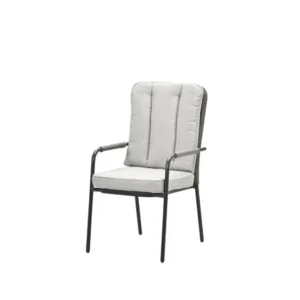 Venice dining fauteuil - carbon black - rope taupe - desert sand Garden Impressions