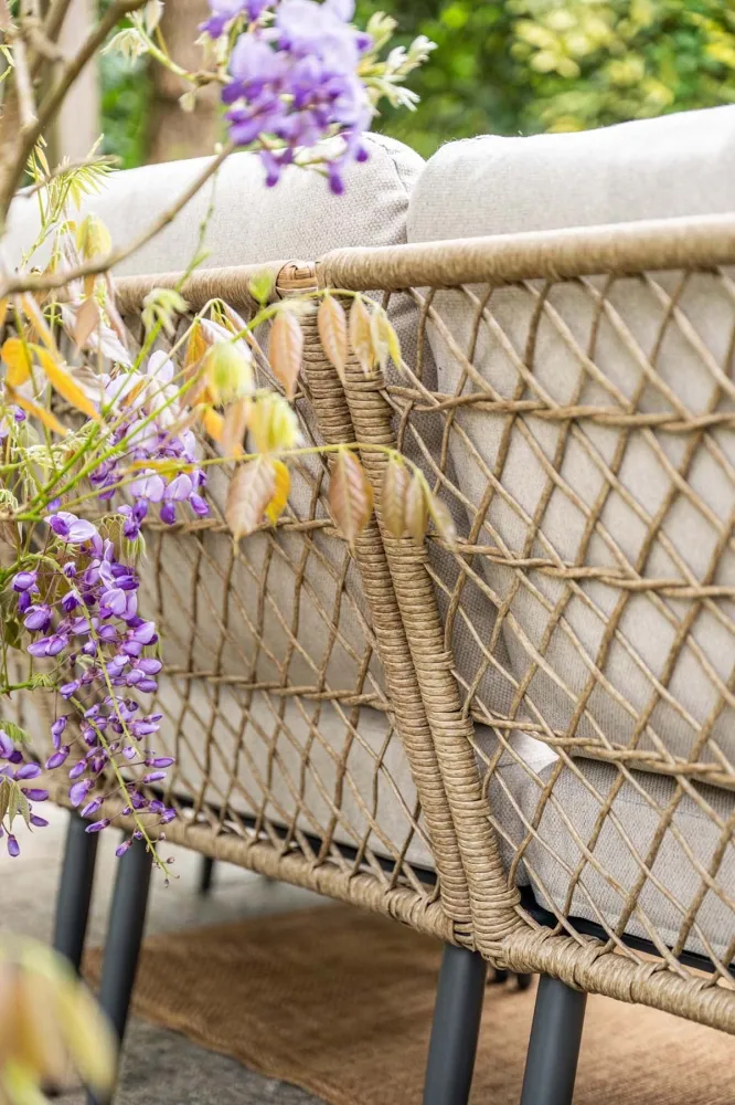 Wicker lounge-diningset Allasio - 9 persoons - Garden Impressions