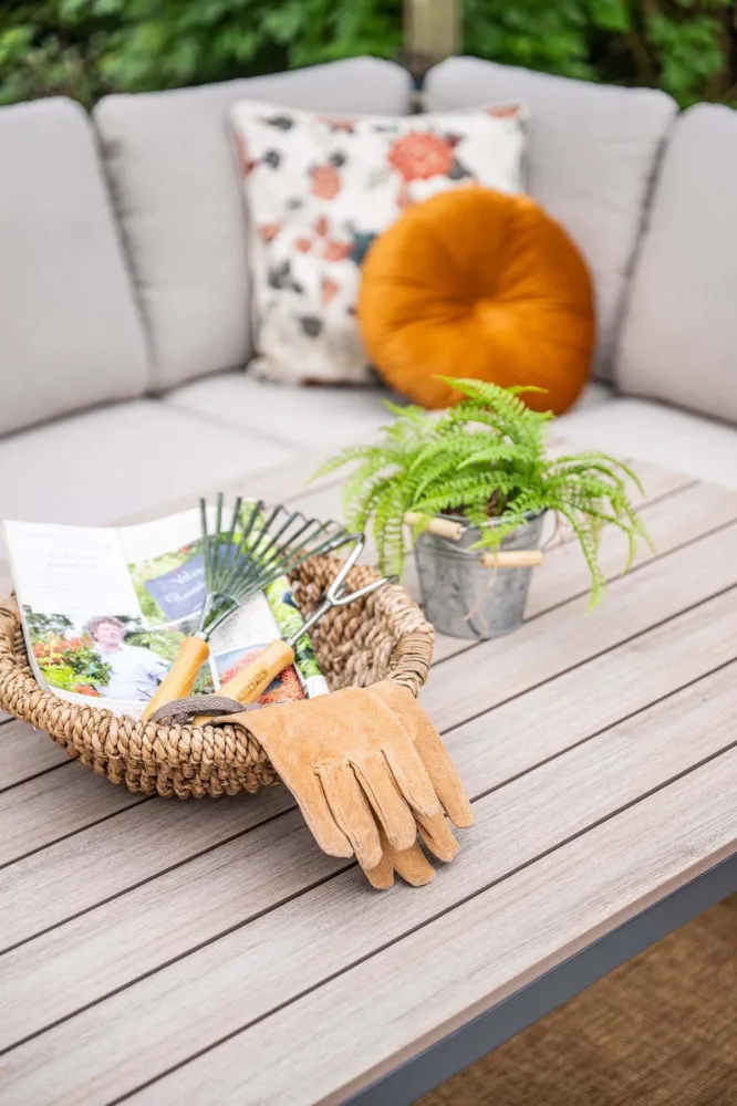 Wicker lounge-diningset Allasio - 9 persoons - Garden Impressions