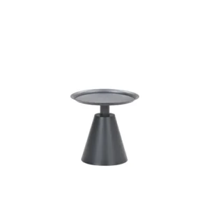 Zavala bijzettafel - diameter 50xH48 cm - carbon black Garden Impressions