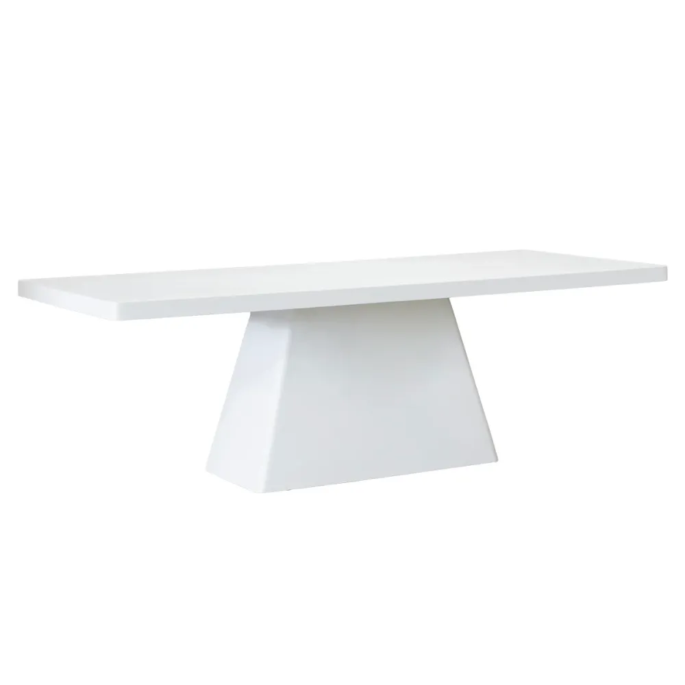 Giga Meubel Tuintafel Avia - Rechthoek 160cm - Wit Eco Composiet