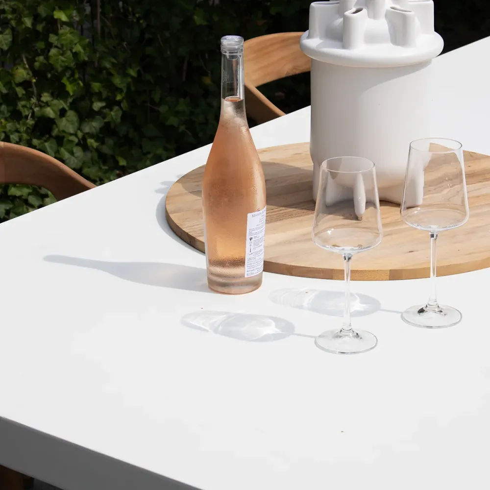 Giga Meubel Tuintafel Avia - Rechthoek 240cm - Wit Eco Composiet