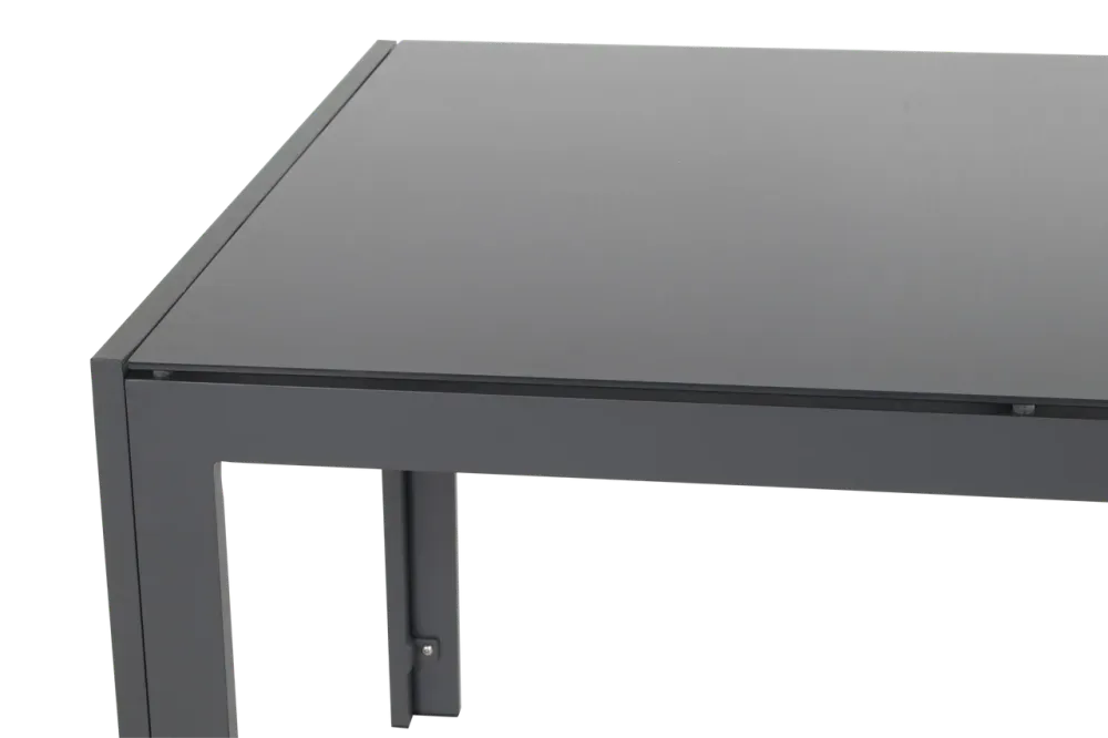 Hartman Tuintafel Palermo - Antraciet Glas/Aluminium - 160x90x73cm