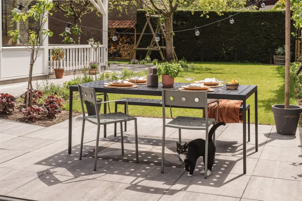 HAY Balcony tuinstoel chalk beige