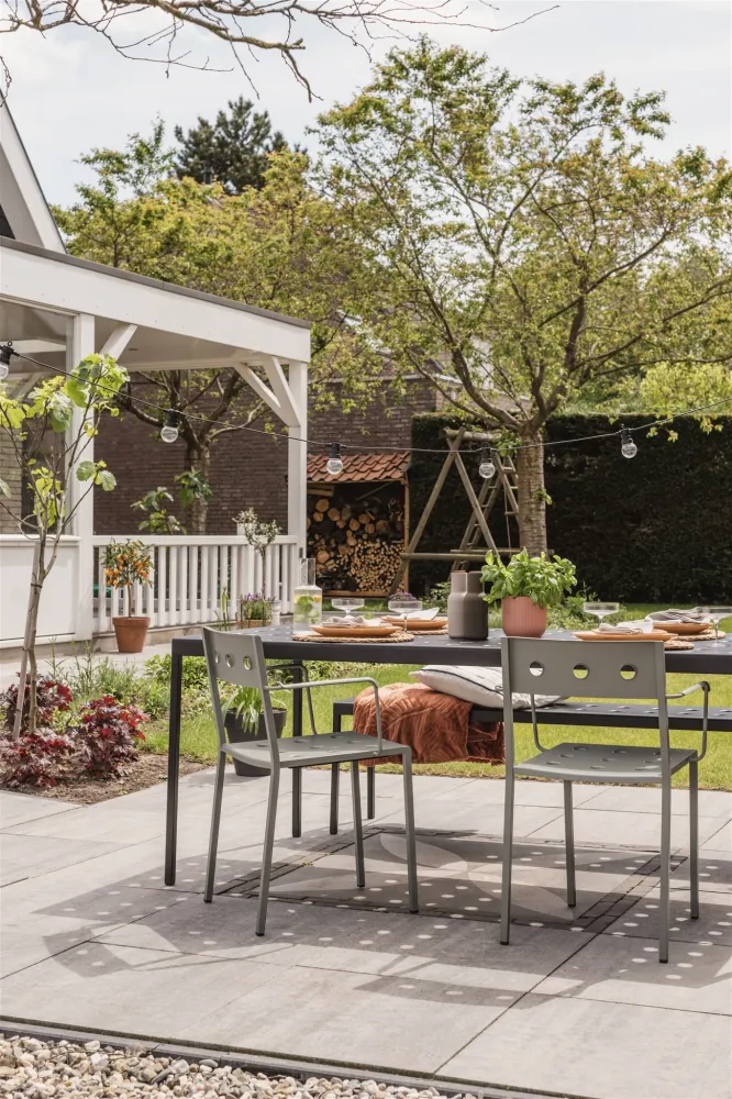 HAY Balcony tuinstoel chalk beige