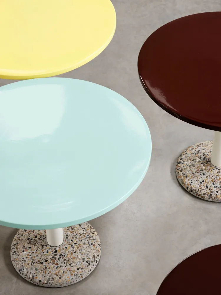 Hay Ceramic Table warm bright yellow - Muller van Severen Diameter