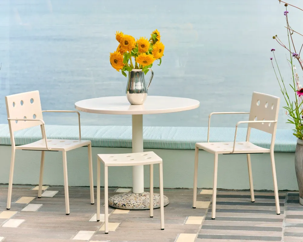 Hay Ceramic Table warm white - Muller van Severen Diameter