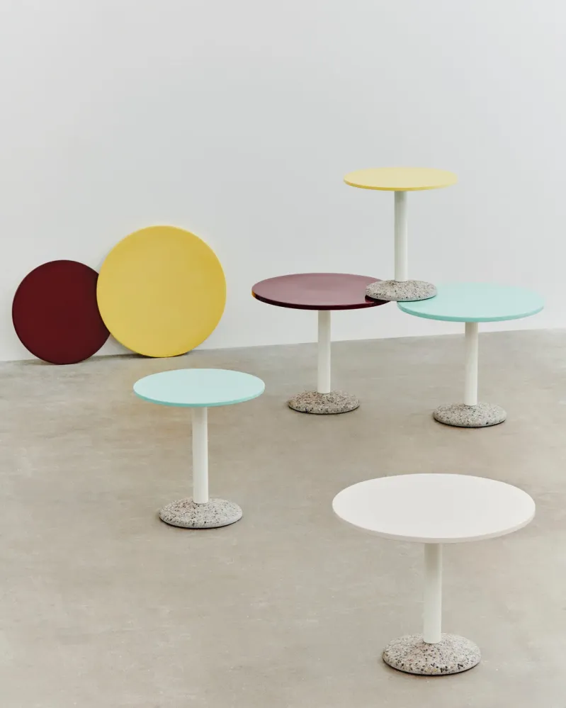 Hay Ceramic Table warm white - Muller van Severen Diameter