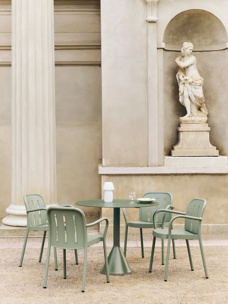 HAY Deville tuinstoel met arm Thyme Green