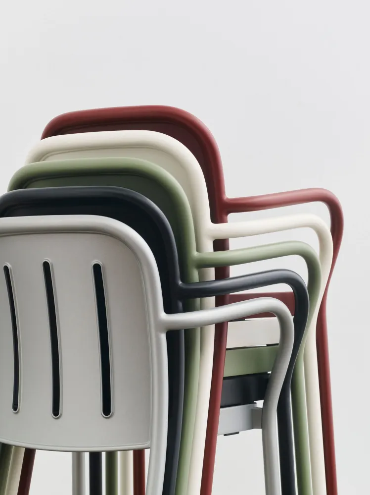 HAY Deville tuinstoel met arm Thyme Green