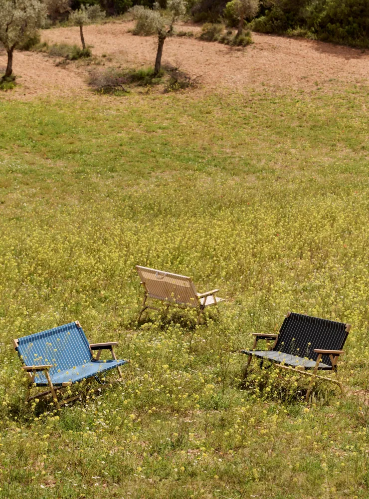 HAY Outdoor Market tuinbank Black/Beige