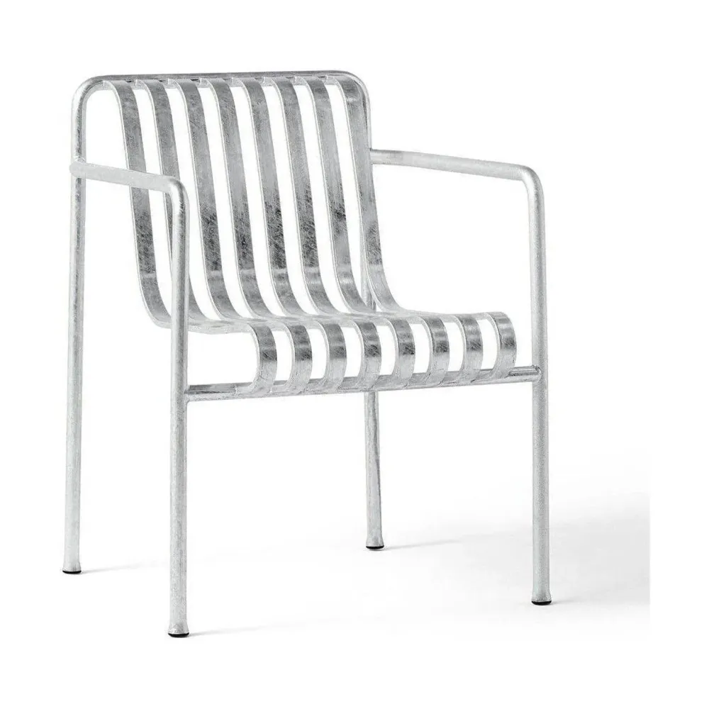 HAY Palissade dining tuinstoel met armleuning hot galvanised