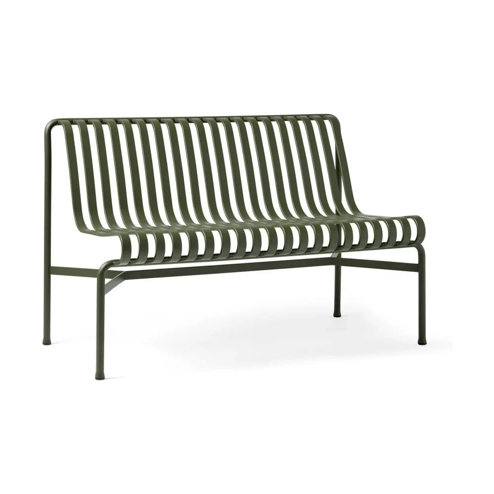 HAY Palissade tuinbank met rugleuning olive
