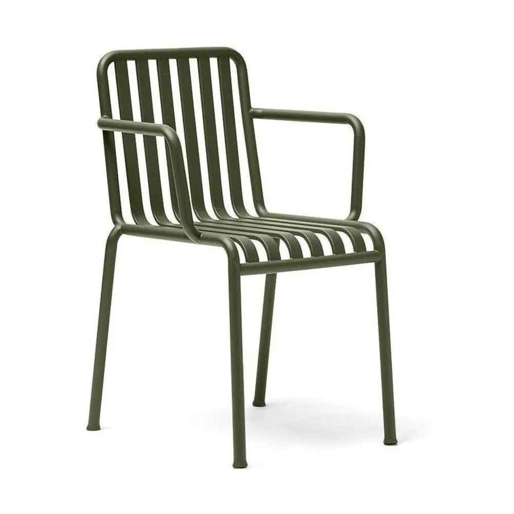 HAY Palissade tuinstoel met armleuning olive