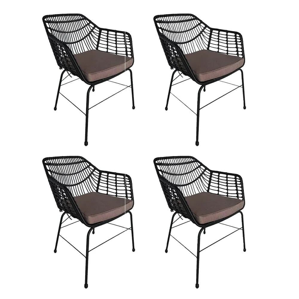 HOME DELUXE tuinstoel incl. zitkussen TARA - 63 x 60 x 82 cm weerbestendig
