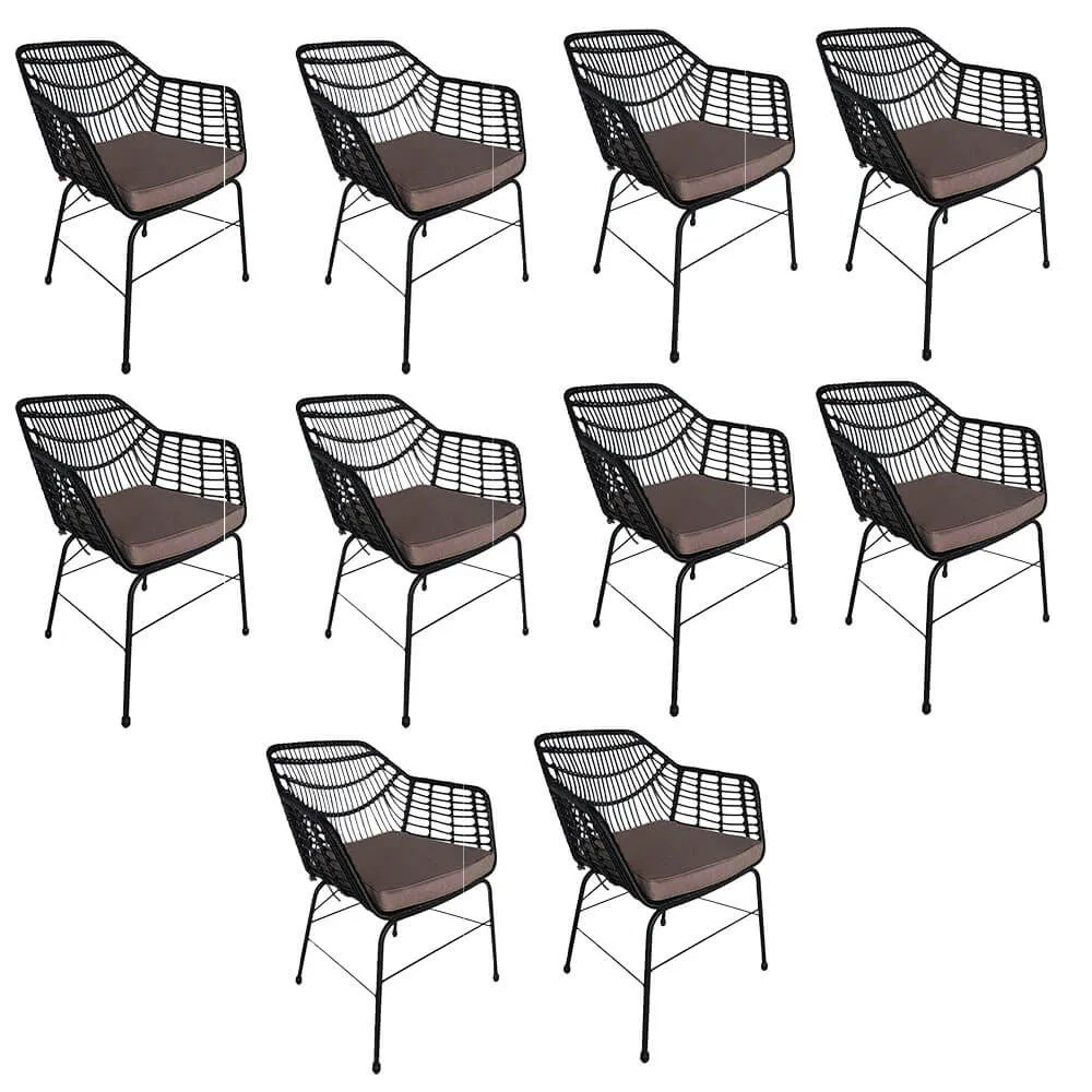 HOME DELUXE tuinstoel incl. zitkussen TARA - 63 x 60 x 82 cm weerbestendig
