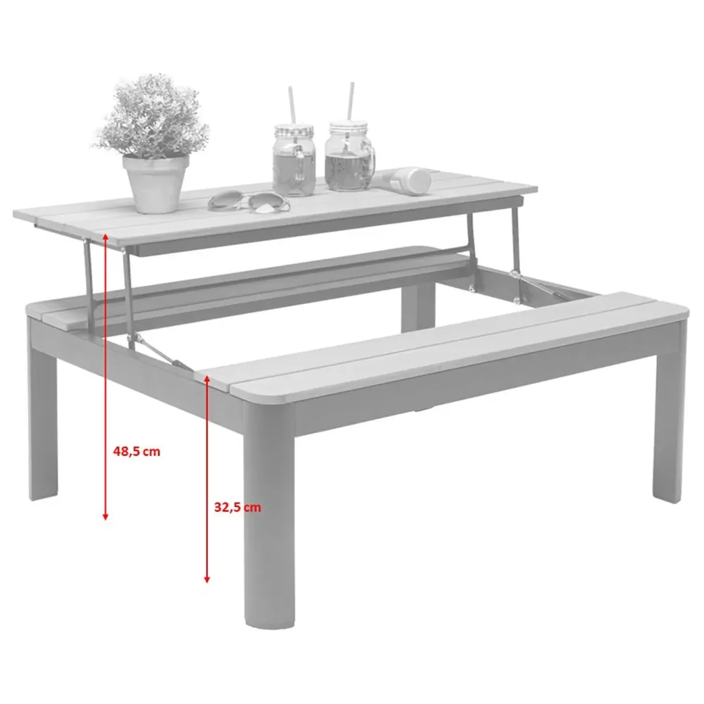 Kare Design Multifunctionele Tuin Salontafel Holiday