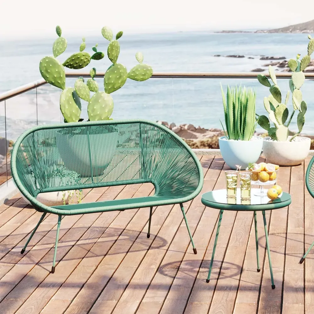Kare Design Tuinbank Acapulco Mono groen