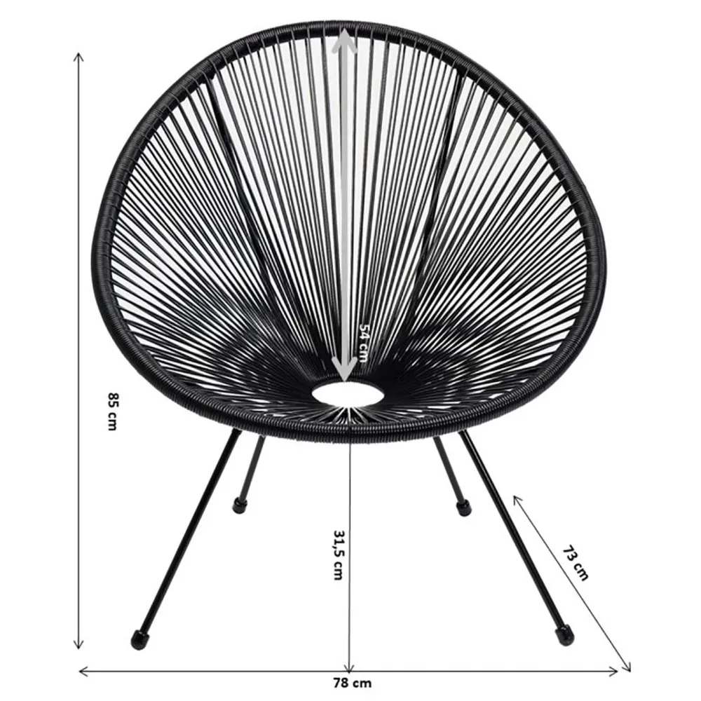 Kare Design Tuinfauteuil Acapulco groen