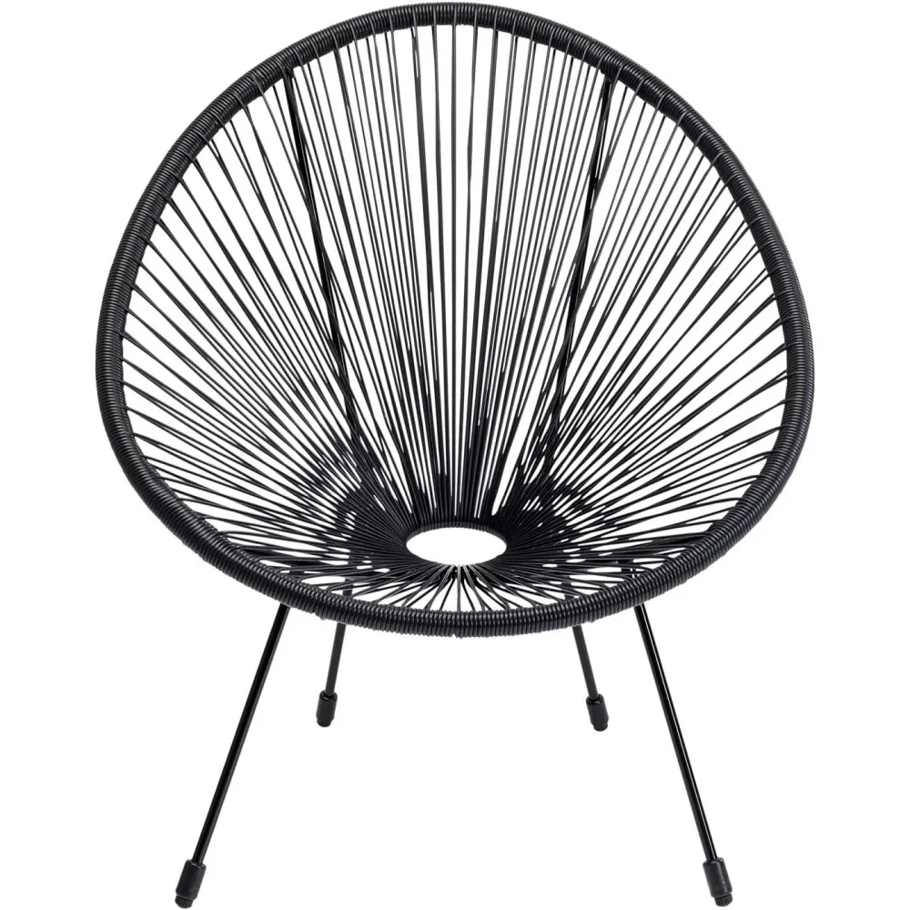 Kare Design Tuinfauteuil Acapulco Mono zwart