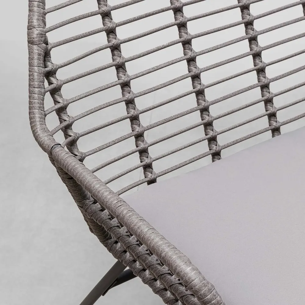 Kare Design Tuinmeubilair Hilo grijs 4-zits