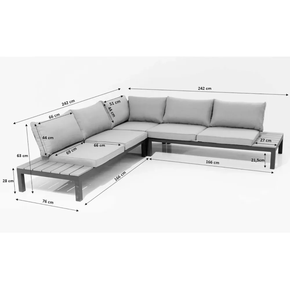 Kare Design Tuinmeubilair Holiday zwart