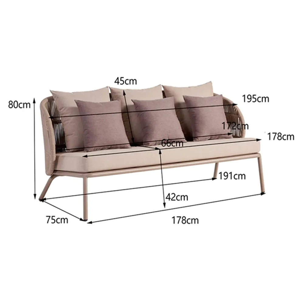 Kare Design Tuinmeubilair Sicily beige