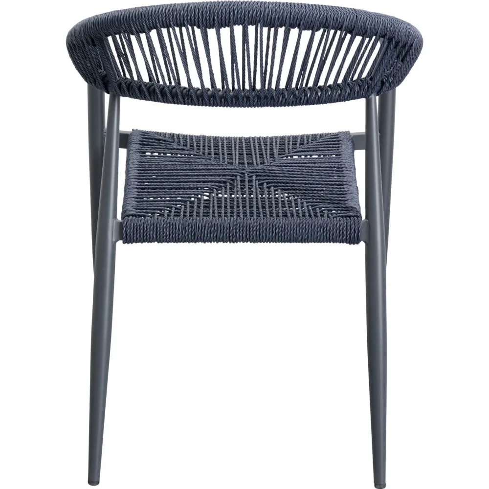 Kare Design Tuinmeubilair Sorrento tafel en 4 stoelen blauw
