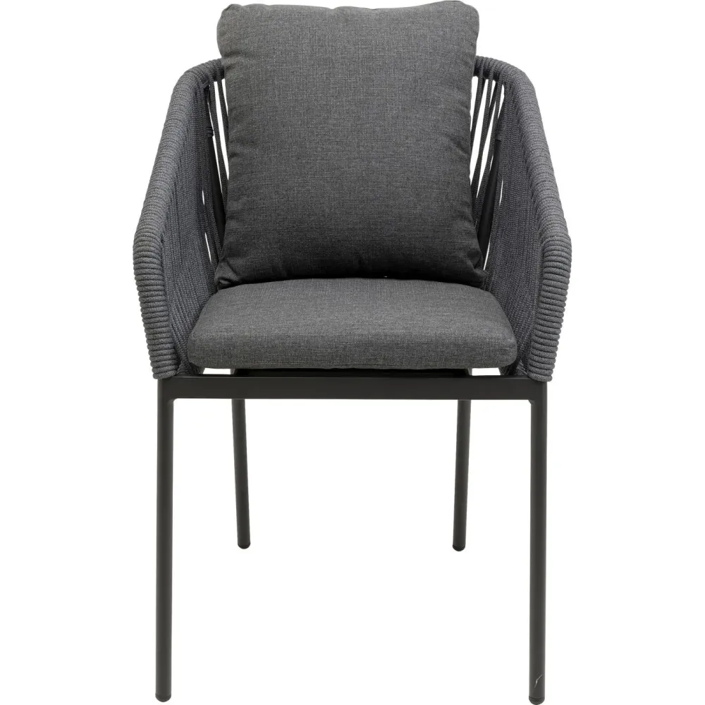 Kare Design Tuinstoel met armleuningen Cyprus grijs