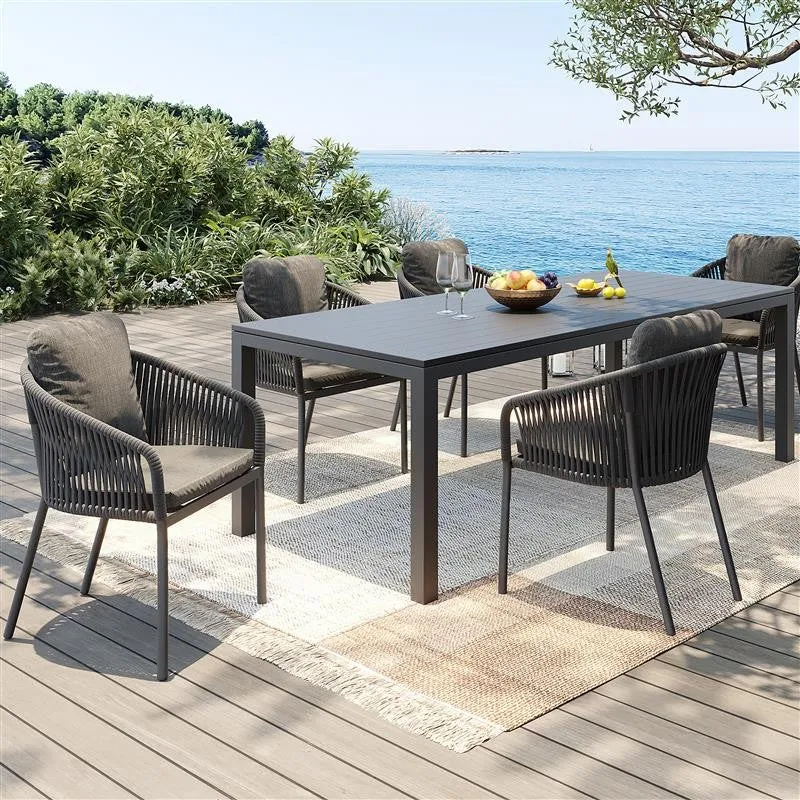 Kare Design Tuinstoel met armleuningen Cyprus grijs