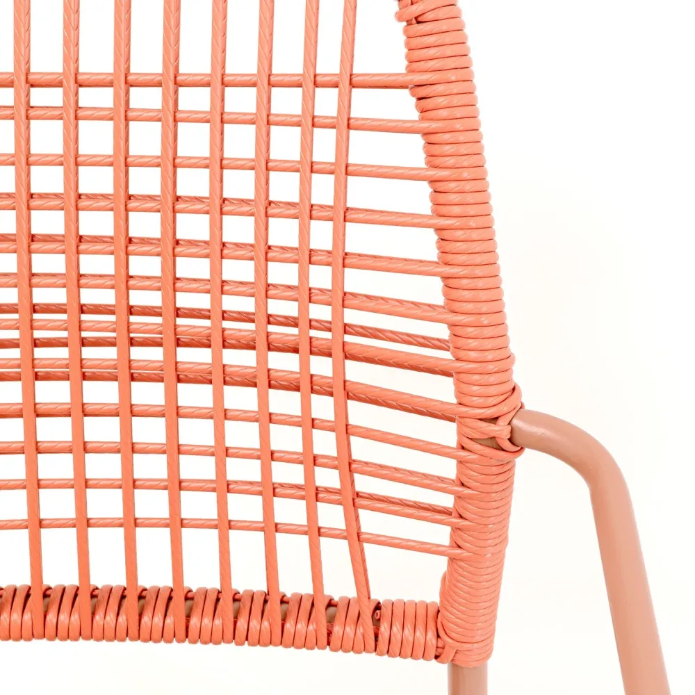 Kare Design Tuinstoel met armleuningen Madagascar rood