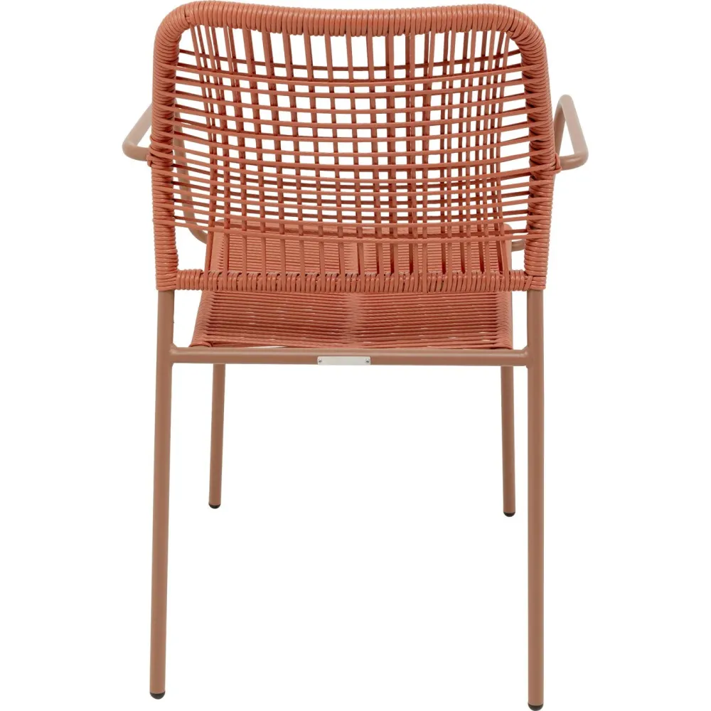 Kare Design Tuinstoel met armleuningen Madagascar rood