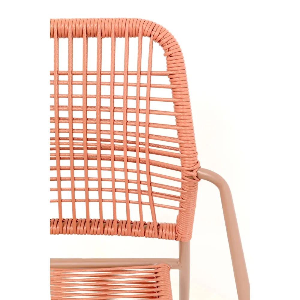 Kare Design Tuinstoel met armleuningen Madagascar rood
