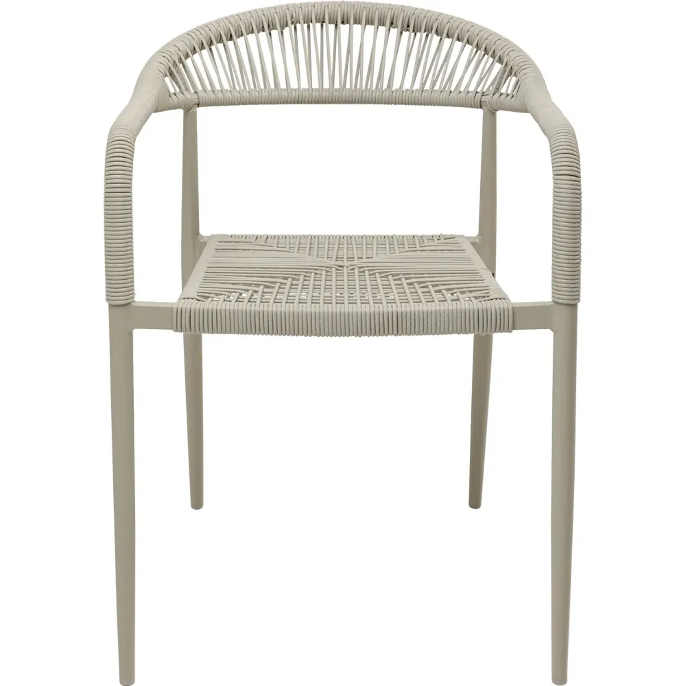 Kare Design Tuinstoel met armleuningen Palma beige