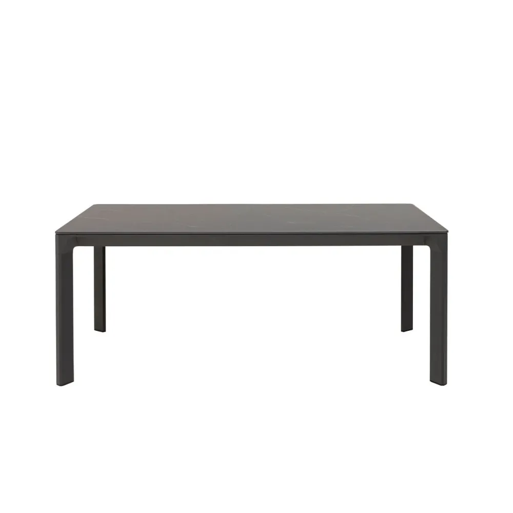 Kare Design Tuintafel Bari 180x90cm zwart