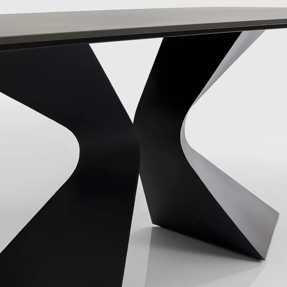 Kare Design Tuintafel Gloria 180x90cm keramiek zwart