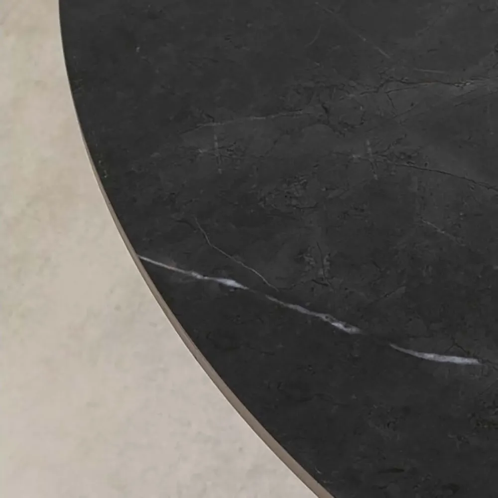 Kare Design Tuintafel Grande Possibilita zwart Ø110cm