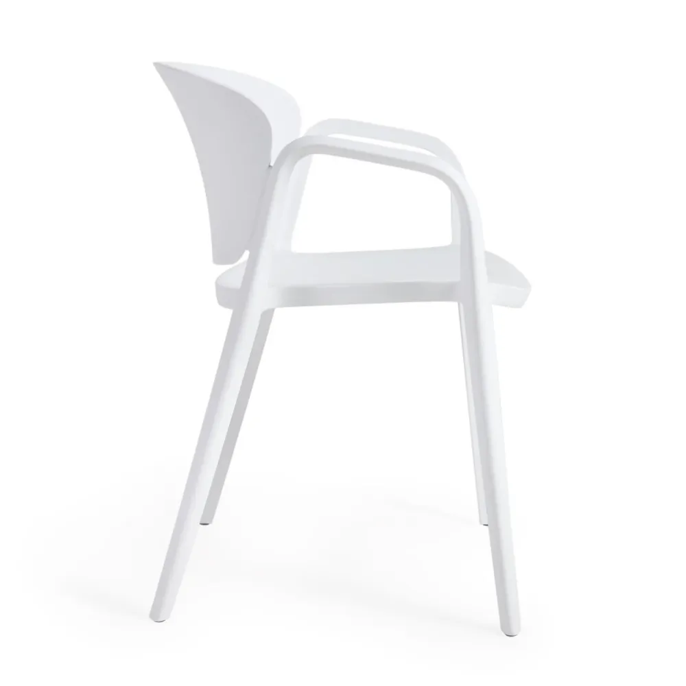 Kave Home Ania tuinstoel kunststof Wit