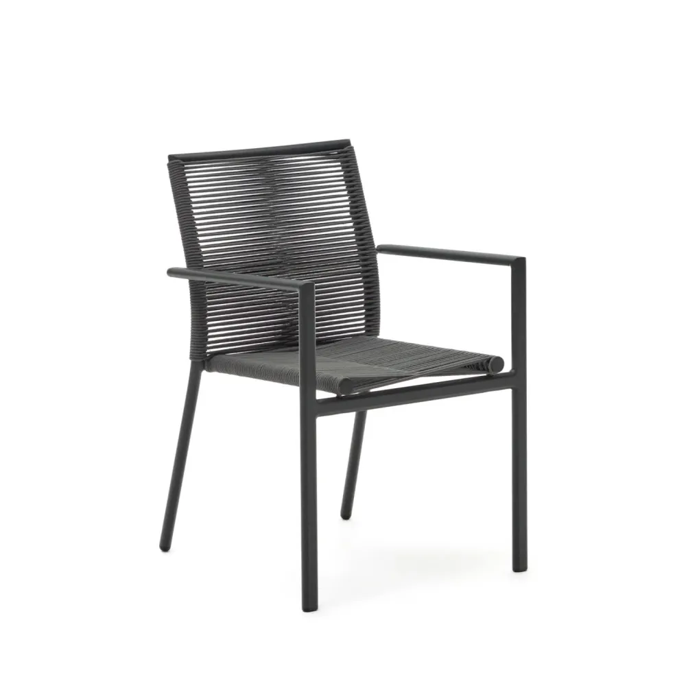 Kave Home Culip tuinstoel Zwart
