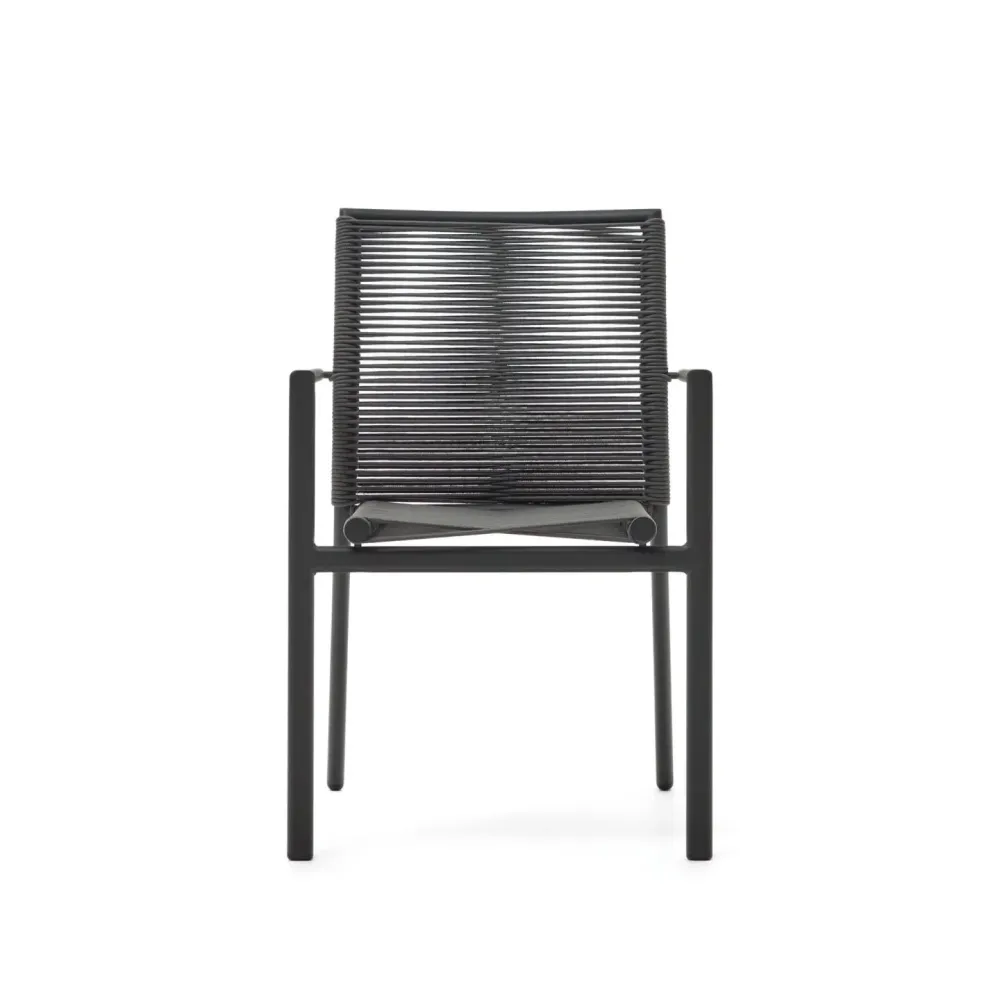 Kave Home Culip tuinstoel Zwart