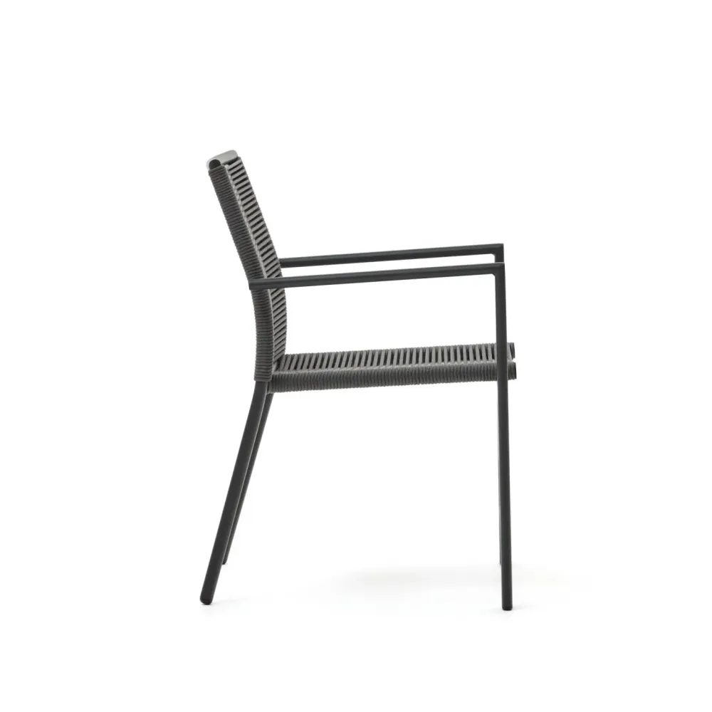 Kave Home Culip tuinstoel Zwart