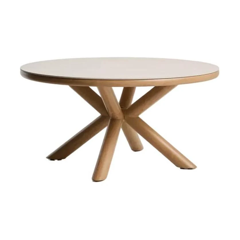 Kave Home Mirtia tuintafel Ø148 cm Ecru